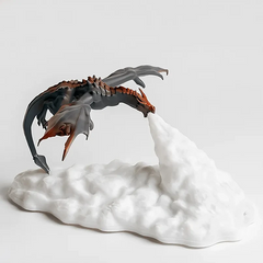 Luminária 3D Forma de Dragão - Impressão da Chama
