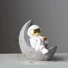 Estatueta Astronauta Kawaii - Trompete