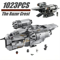 Bloco de Construção - Nave Espacial - Razor Crest - Mandalorian - 1023 Peças