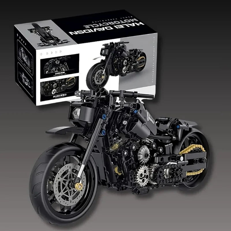 Bloco de Construção - Clássica Harley Davidson 1290 - 594 Peças
