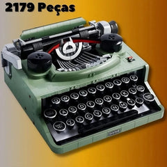 Bloco de Montar - Máquina de Escrever Vintage - 2179 Peças