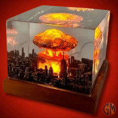 Luminária 3D - Bomba de Explosão Nuclear