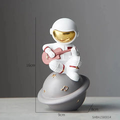 Estatueta Astronauta Kawaii - Guitarra