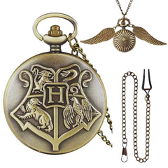 Pocket Watch Gift Set With Chain - Harry Potter