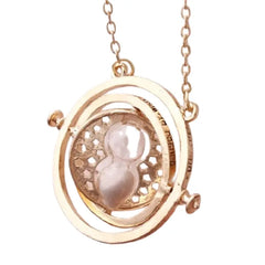 Golden Hourglass Harry Potter Time Turner - Hermione Necklace