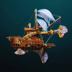 Flying Ship - 3D Wooden Puzzle - Deluxe